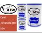 Preview: Opel, Terrakotta Rot, 50A: 500ml Lackdose + 500ml Klarlack + 250ml Härter - Set, von ATW Autoteile West.